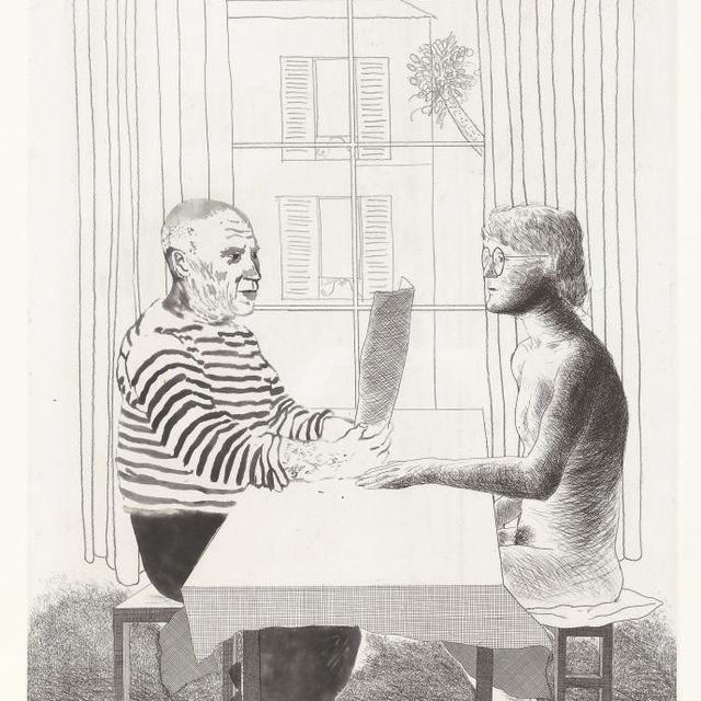 David Hockney — Художник и модель (S.A.C. 160; M.C.A.T.152)