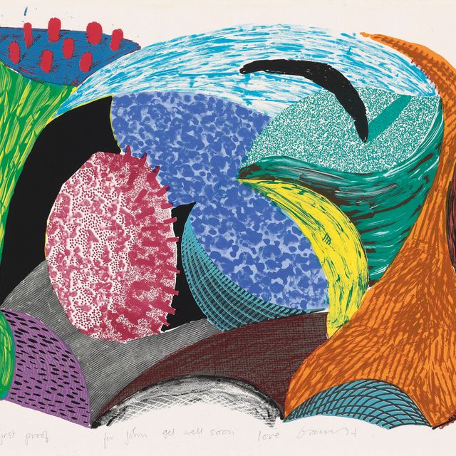 David Hockney — Блю Хэнг Клифф, от: Несколько новых принтов