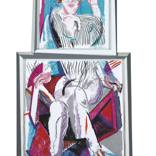 David Hockney — Изображение Грегори из серии "Движущийся фокус" (Тайлер 285; М.К.А.Т. 276)