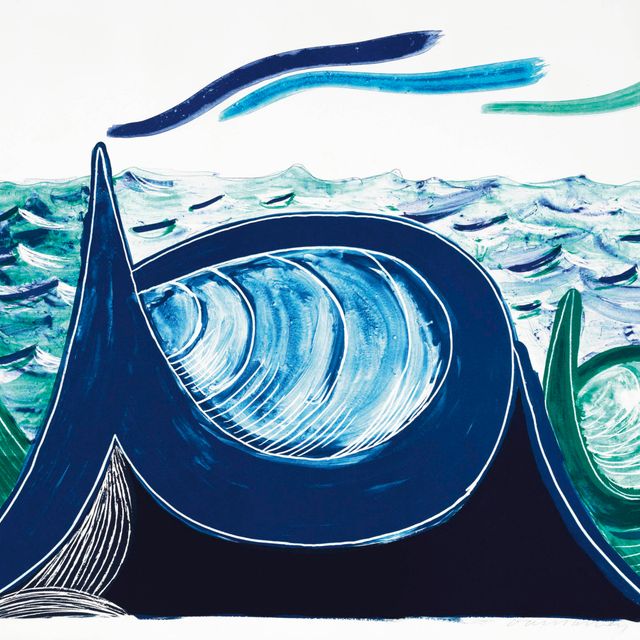 David Hockney — Волна, Литография (M.C.A.T. 324)