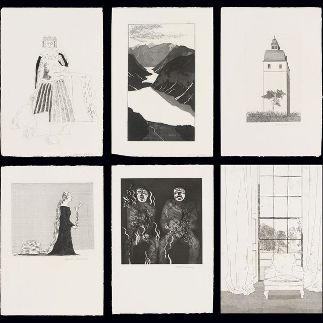 David Hockney — Иллюстрации к шести сказкам Братьев Гримм (Scottish Arts Council 70-108)