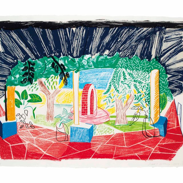 David Hockney — Вид на отель Well I из движущегося фокуса (M.C.A.T. 272; T. 280)