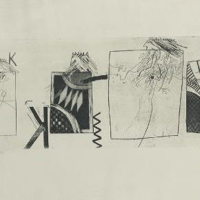 David Hockney — Три короля и королева (Шотландский художественный совет 7)