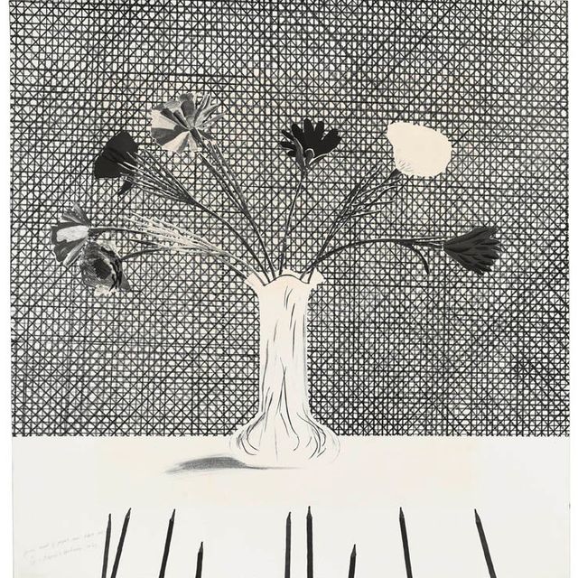 David Hockney — Цветы из бумаги и черной туши (S.A.C. 120; Токио 114)