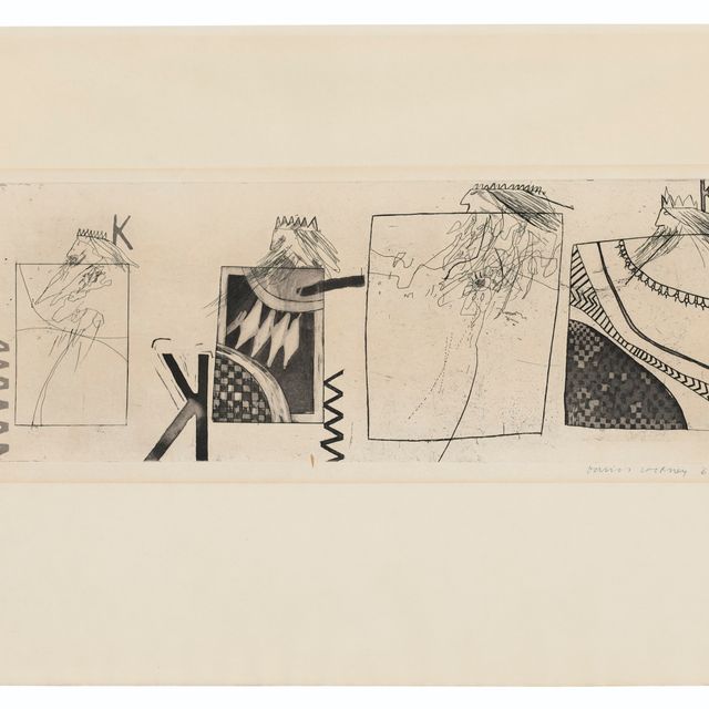 David Hockney — Три короля и королева