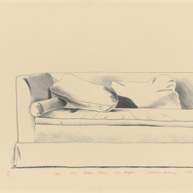 David Hockney — Диван, 8501 Хеджес Плейс, Лос-Анджелес