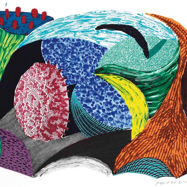 David Hockney — Голубой утес Ханг, с нескольких новых гравюр (M.C.A.T. 335; G. 1604)