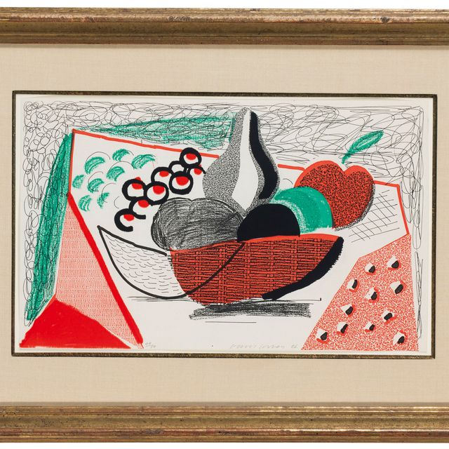 David Hockney — Яблоки, груши и виноград