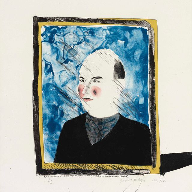 David Hockney — Портрет Рольфа Нельсона (S.A.C. 63)