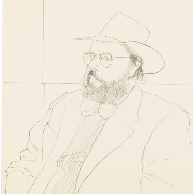 David Hockney — Генри Гелдзалер в шляпе