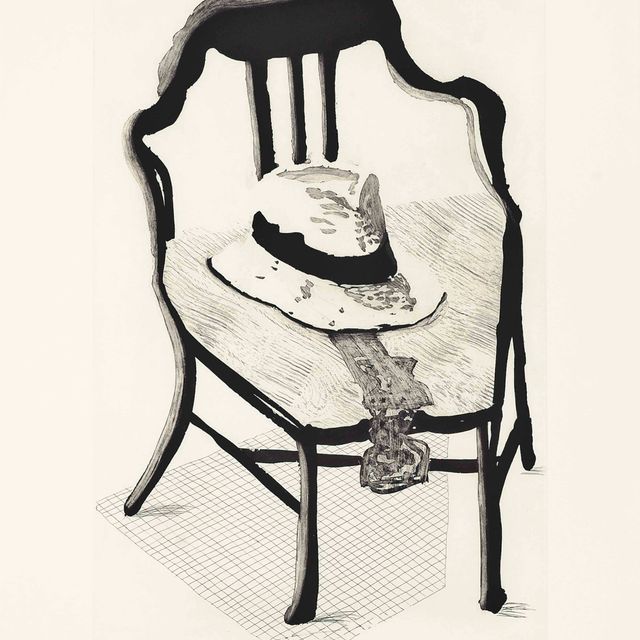 David Hockney — Шляпа на стуле, из портфолио Geldzahler