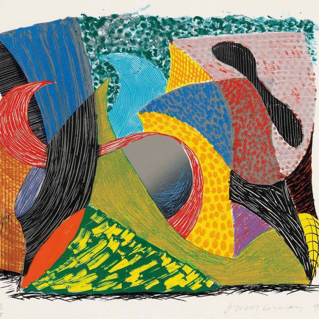 David Hockney — Блю Хэнг Клифф, от: Несколько новых принтов