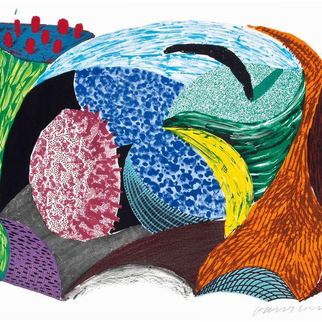 David Hockney — Голубая скала Хэнг-Клифф, с нескольких новых принтов