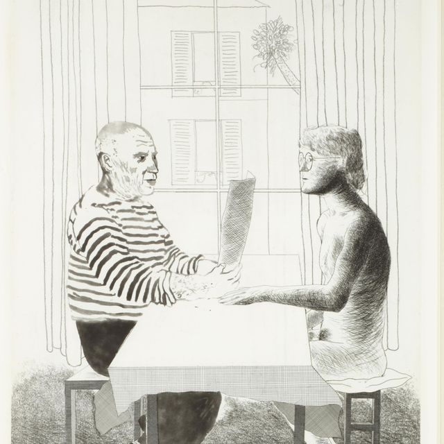David Hockney — Художник и модель (S.A.C. 160; M.C.A.T. 152)