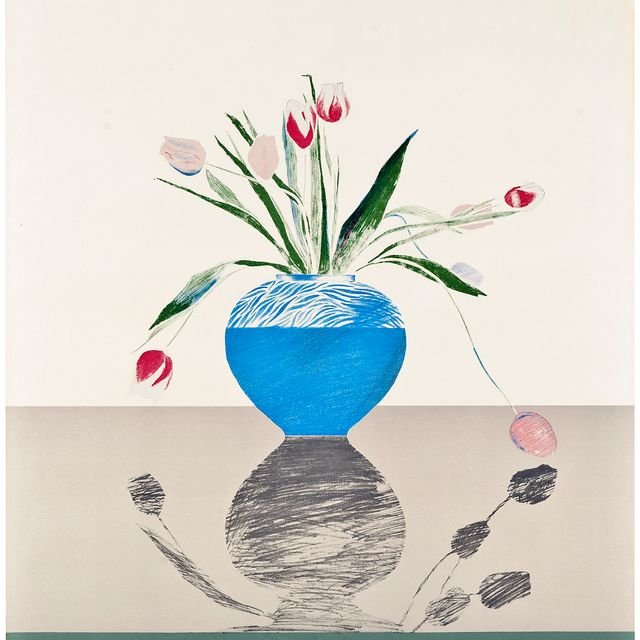 David Hockney — Красивые тюльпаны