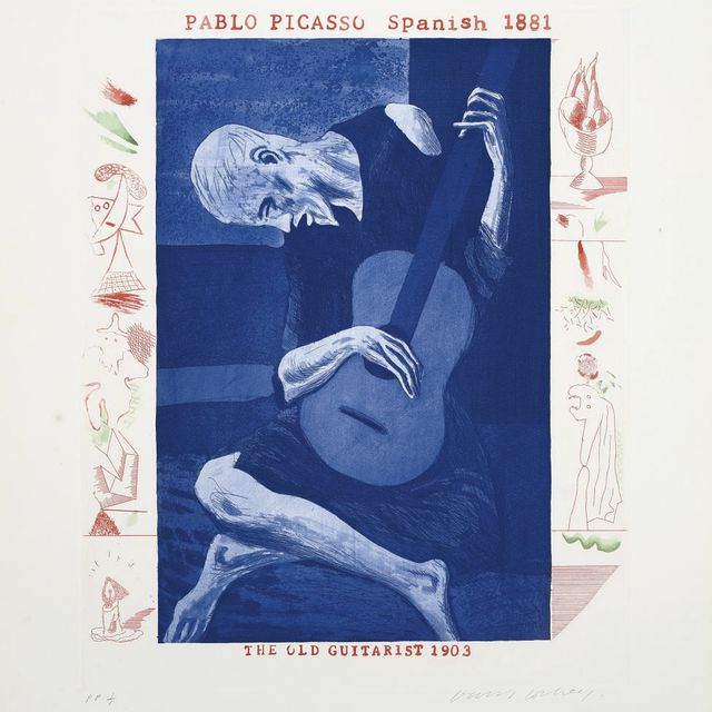 David Hockney — Пять пластинок от: The Blue Guitar (S.A.C. 200, 202, 207, 210 & 217)