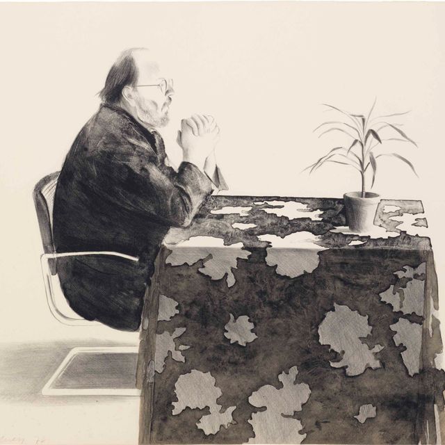 David Hockney — Генри за столом