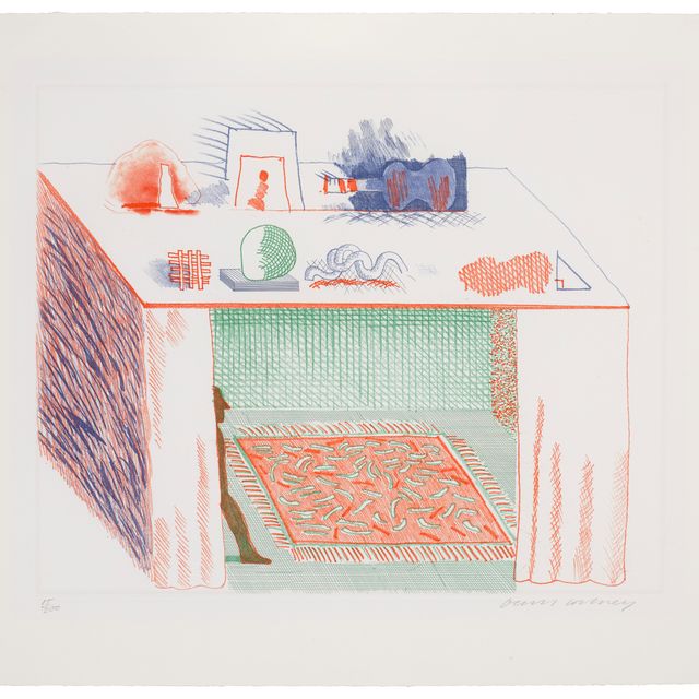 David Hockney — В светотени, от: The Blue Guitar