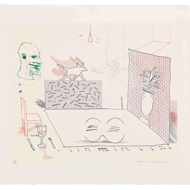 David Hockney — Диссонанс только усиливается, от: The Blue Guitar