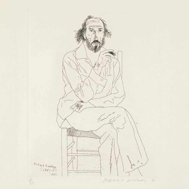 David Hockney — Портрет Ричарда Гамильтона (S.A.C. 126; Токио 118)