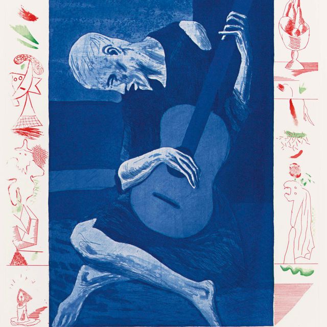 David Hockney — Старый гитарист, автор: The Blue Guitar (S.A.C. 200; Токио 179)