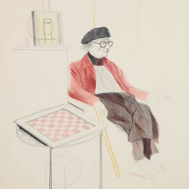 David Hockney — Ман Рэй, от: Дань уважения Ман Рэю