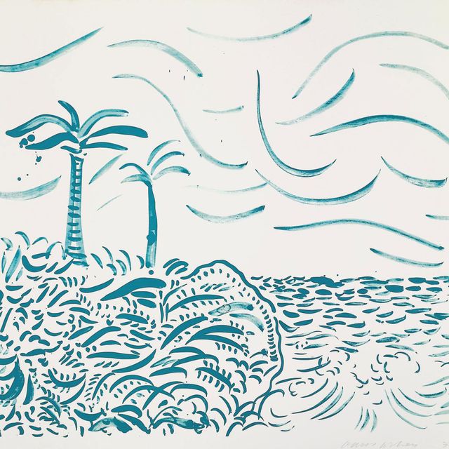 David Hockney — Зеленый Бора-Бора (до. 214)