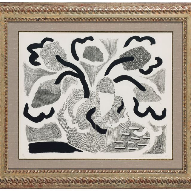David Hockney — Серые цветы