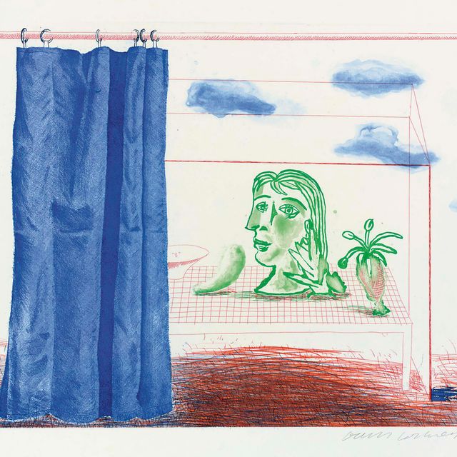 David Hockney — Что это за Пикассо?, от: The Blue Guitar (S.A.C. 218; Токио, 197)