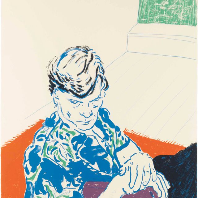 David Hockney — Джо с зеленым окном