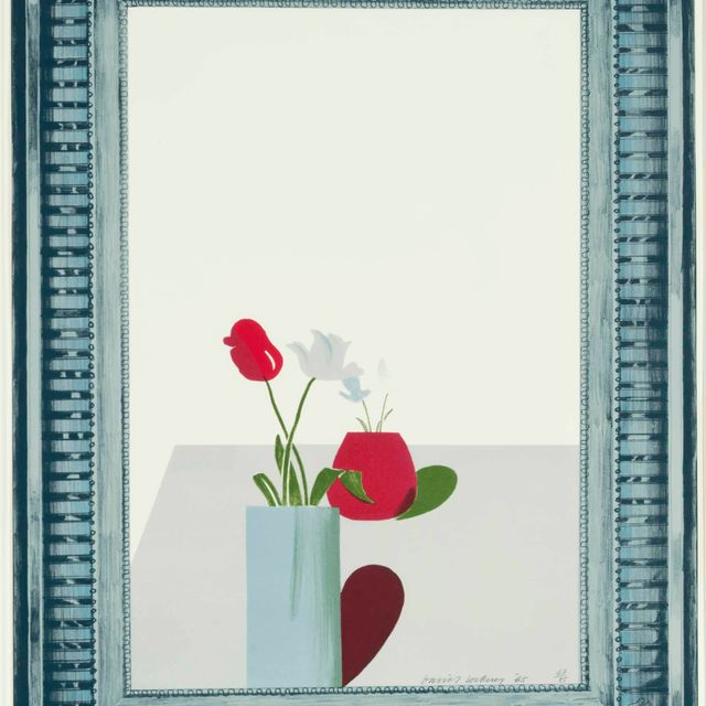 David Hockney — Натюрморт в изящной серебряной раме, 1, из голливудского издания (Scottish Arts Council, 41; Токио, 41)
