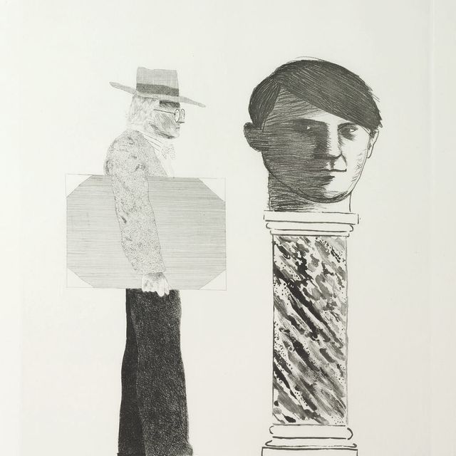 David Hockney — Студент: Дань уважения Пикассо (Шотландский художественный совет, 153; Токио, 143)