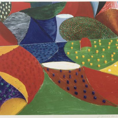 David Hockney — Пятая деталь, "Пространство улиток", 27 марта 1995 года (с. 359)