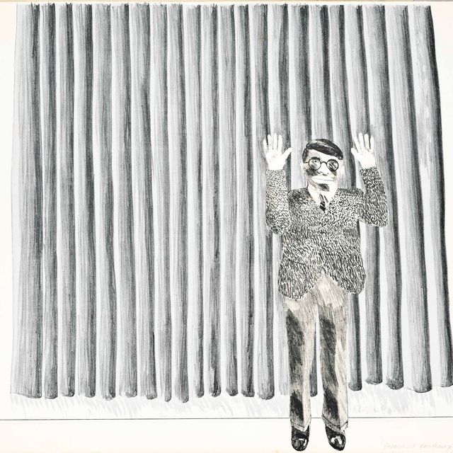 David Hockney — Фигура у занавеса (Шотландский художественный совет, 37)