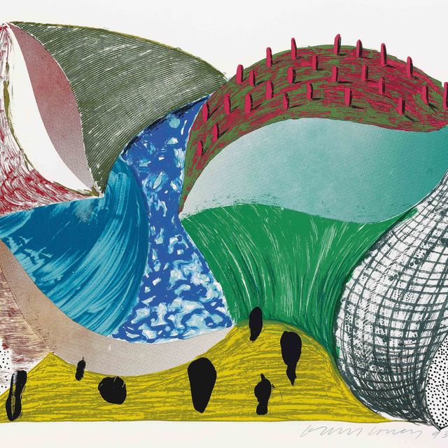 David Hockney — Ущелье Инкре, с нескольких новых гравюр (M.C.A.T. 338; G. 1624)