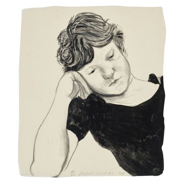 David Hockney — Байрон под рукой