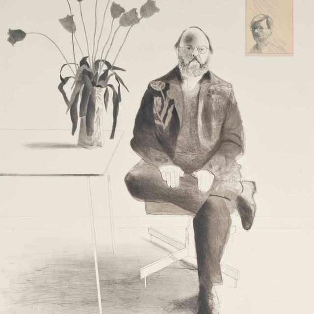 David Hockney — Генри с тюльпанами