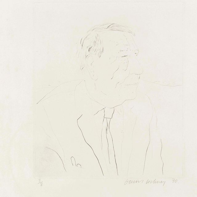 David Hockney — У. Х. Оден (США, 116; Токио, 109)