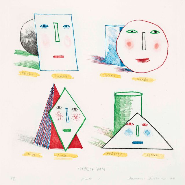 David Hockney — Государство упрощенных лиц I (Шотландский художественный совет 165; Токио 144)