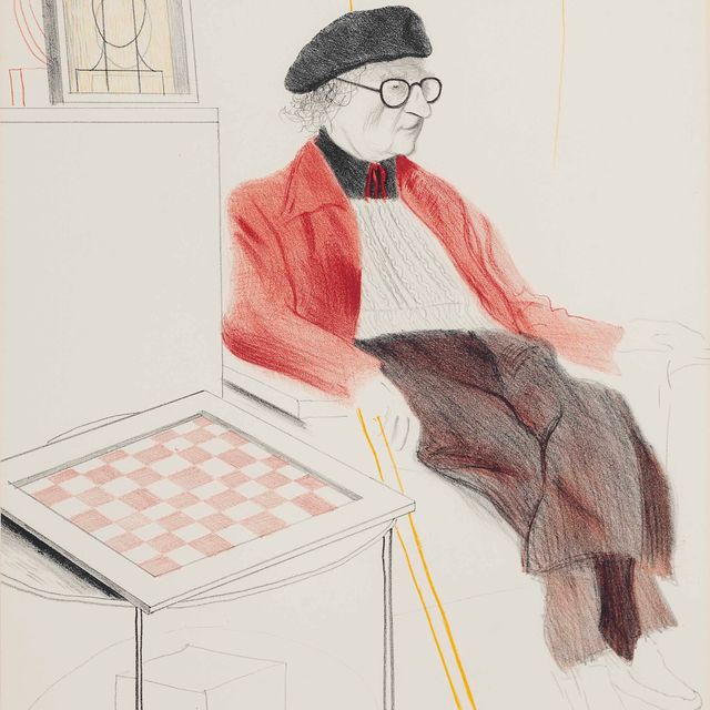 David Hockney — Ман Рэй, от: Дань уважения Ман Рэю (Шотландский художественный совет, 171; не в Токио)