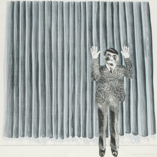 David Hockney — Фигура у занавеса (Шотландский художественный совет, 37; Токио, 37)
