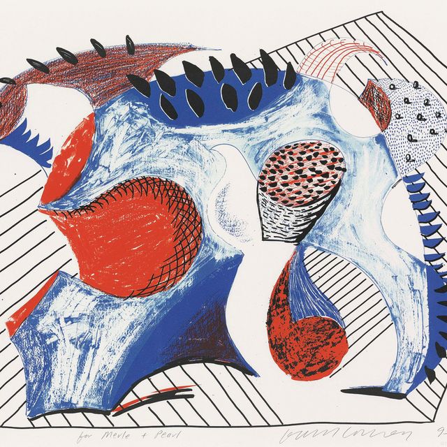 David Hockney — Без названия, для Джоэла Вакса (не в Сан-Франциско и не в Токио)