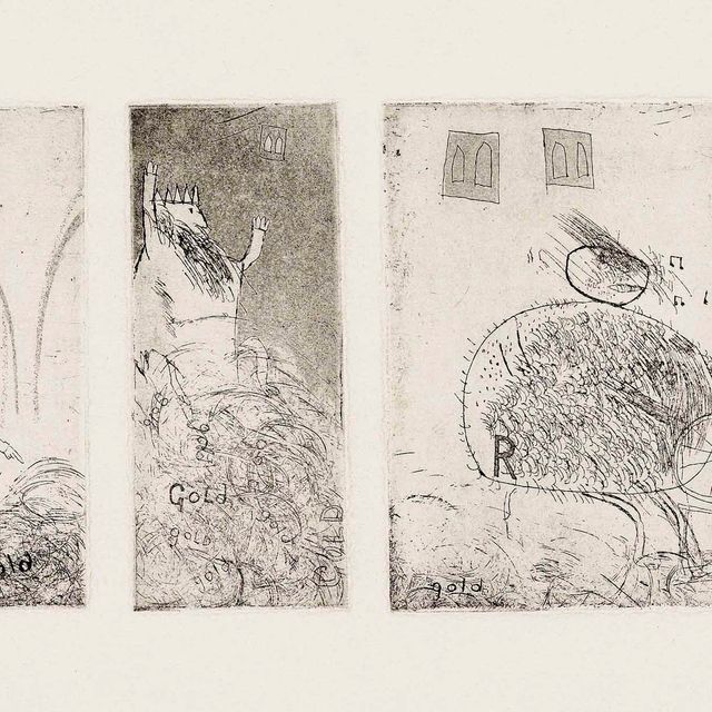 David Hockney — Этюд для Румпельштильцхена