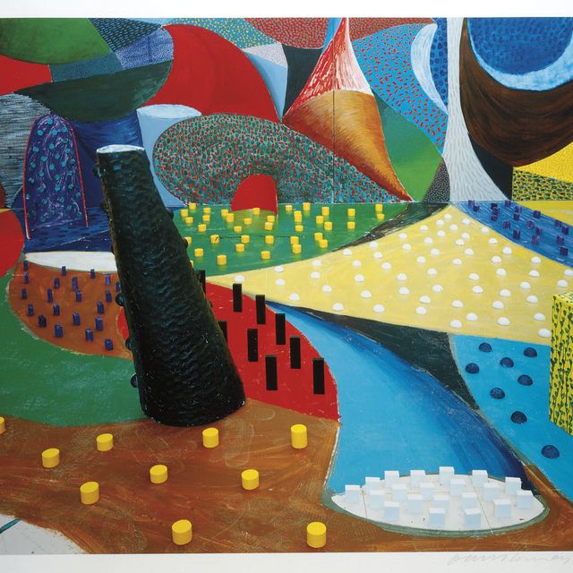 David Hockney — Вторая деталь, "Пространство улиток", 25 марта 1995 года (с. 356)