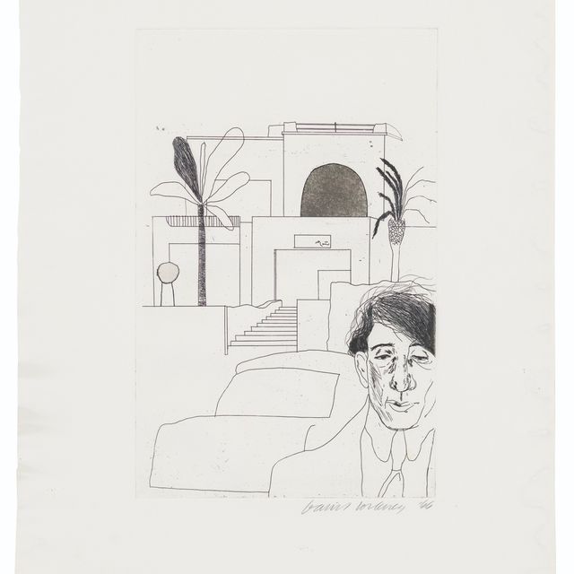 David Hockney — Портрет Кавафиса II, из "Четырнадцати стихотворений" К.П. Кавафиса