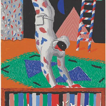 David Hockney — Парад, Метрополитен-опера, Нью-Йорк, 1982 (Бэгготт, 94)