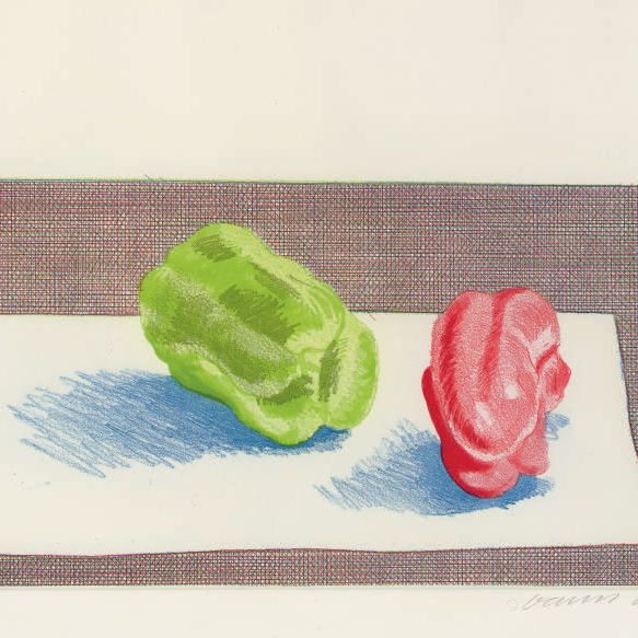 David Hockney — Два перца (Шотландский художественный совет, 156; Музей современного искусства Токио, 140)