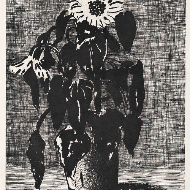 David Hockney — Подсолнухи II (Токио 348)