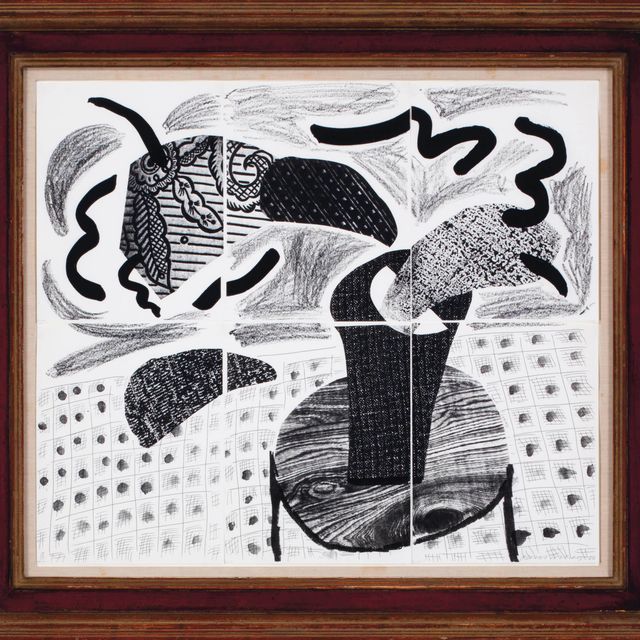 David Hockney — Черное растение на столе (M.C.A.T. 290)