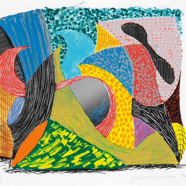 David Hockney — Выходит в свет, судя по некоторым новым отпечаткам (M.C.A.T. 336; Gemini 605)